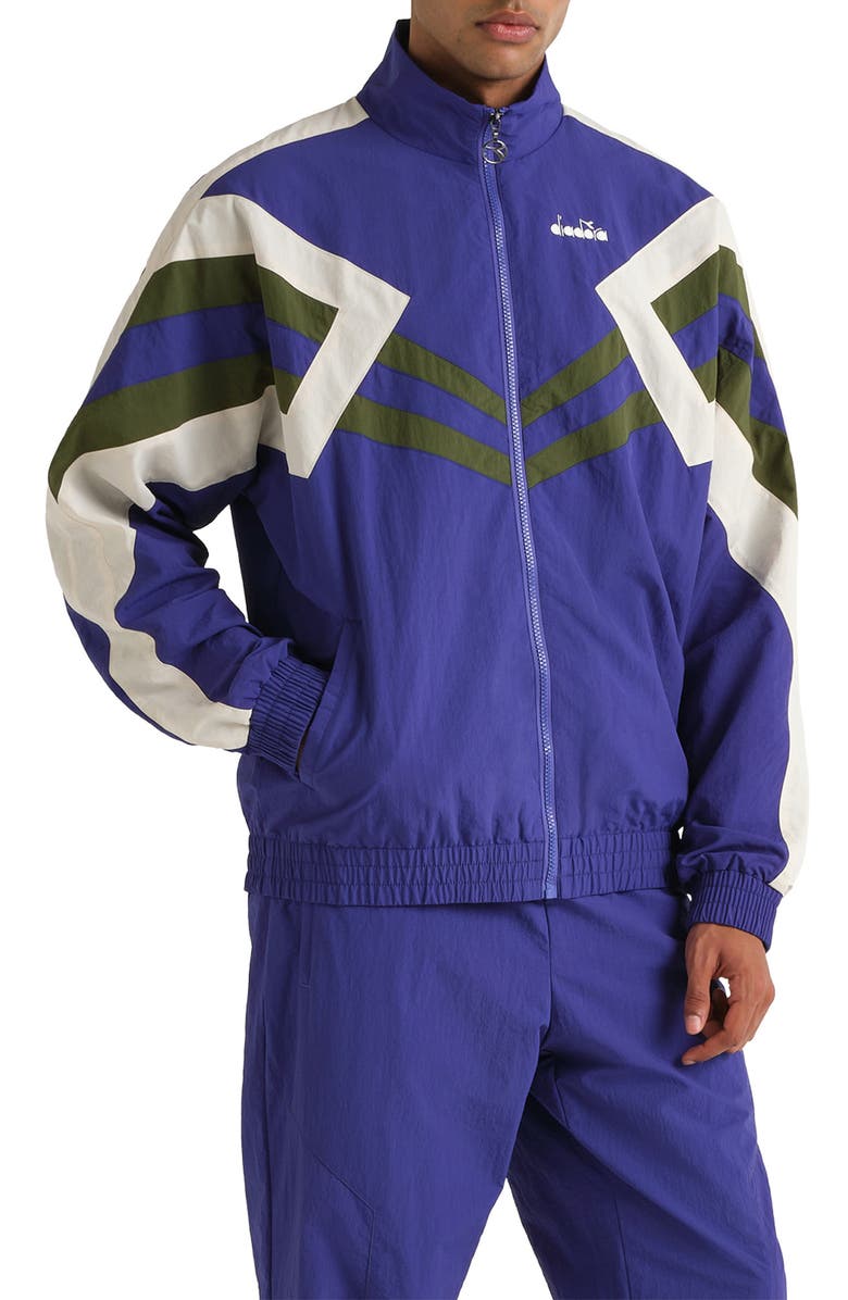 Diadora x Palmes Legacy Track Jacket, Alternate, color, Navy