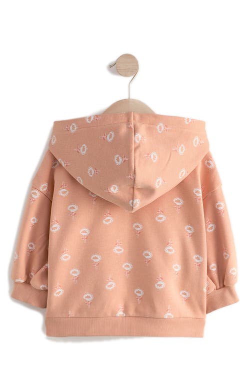 Next Kids' Floral Zip-up Hoodie In Pink
