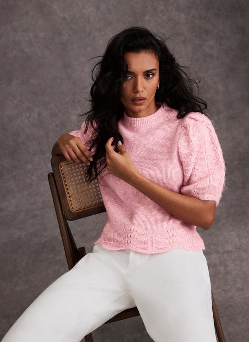 MINT VELVET MINT VELVET STITCH SLEEVE KNIT TOP