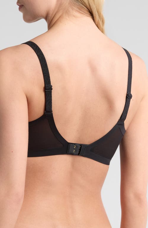 Chantelle Lingerie Pure Lace Unlined Underwire Minimizer Bra In Black