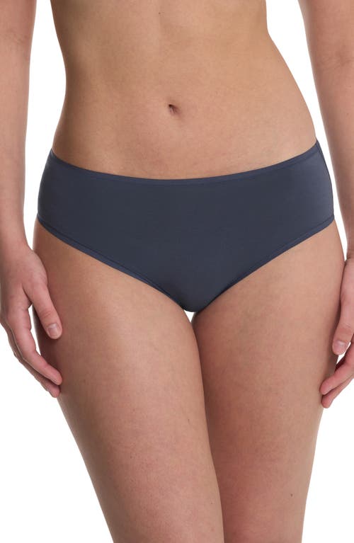 Natori Bliss Bare Cotton Hipster Briefs In Black