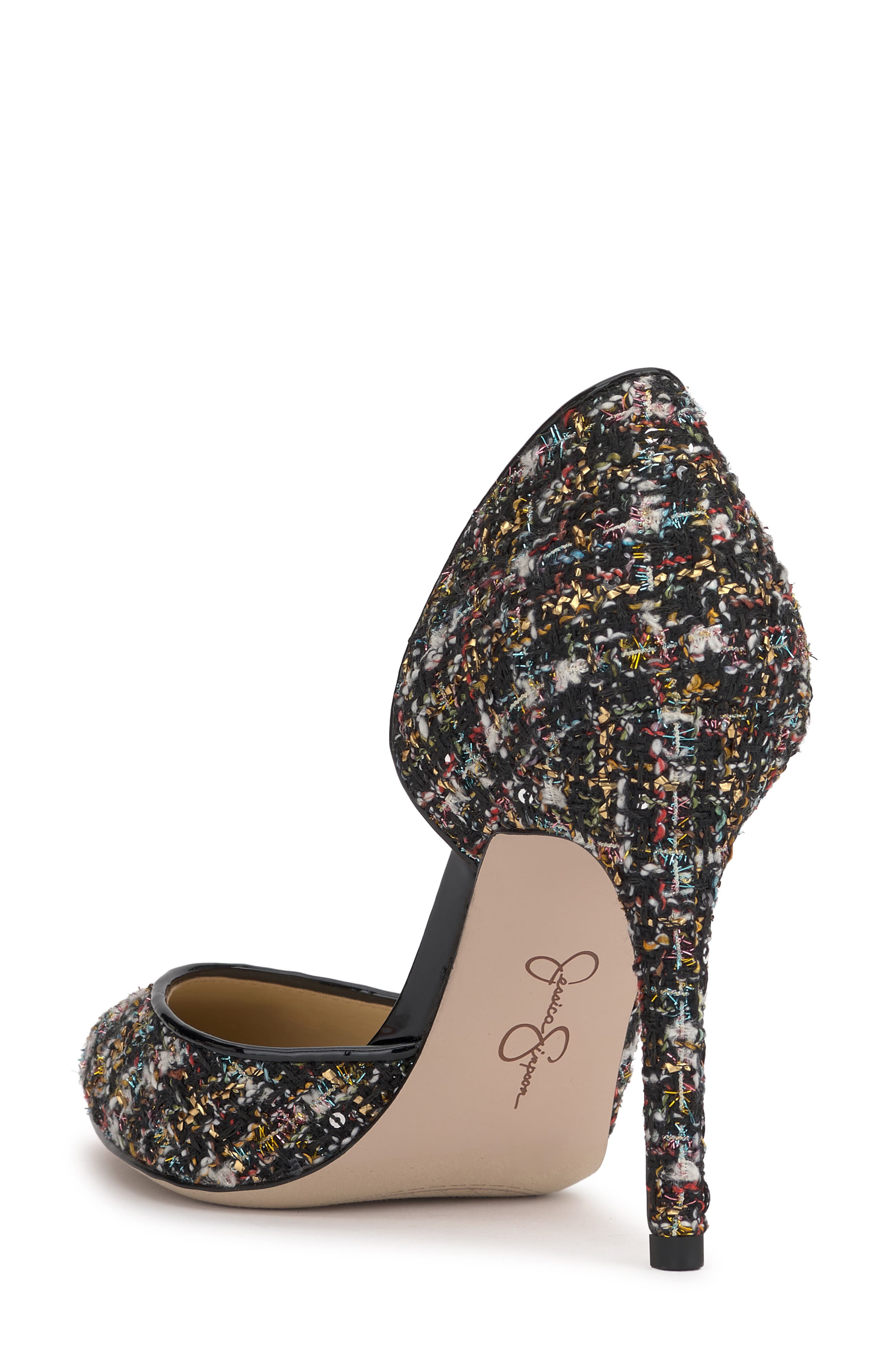 Jessica Simpson Prizma Half d'Orsay Pointed Toe Pump, Alternate, color, 