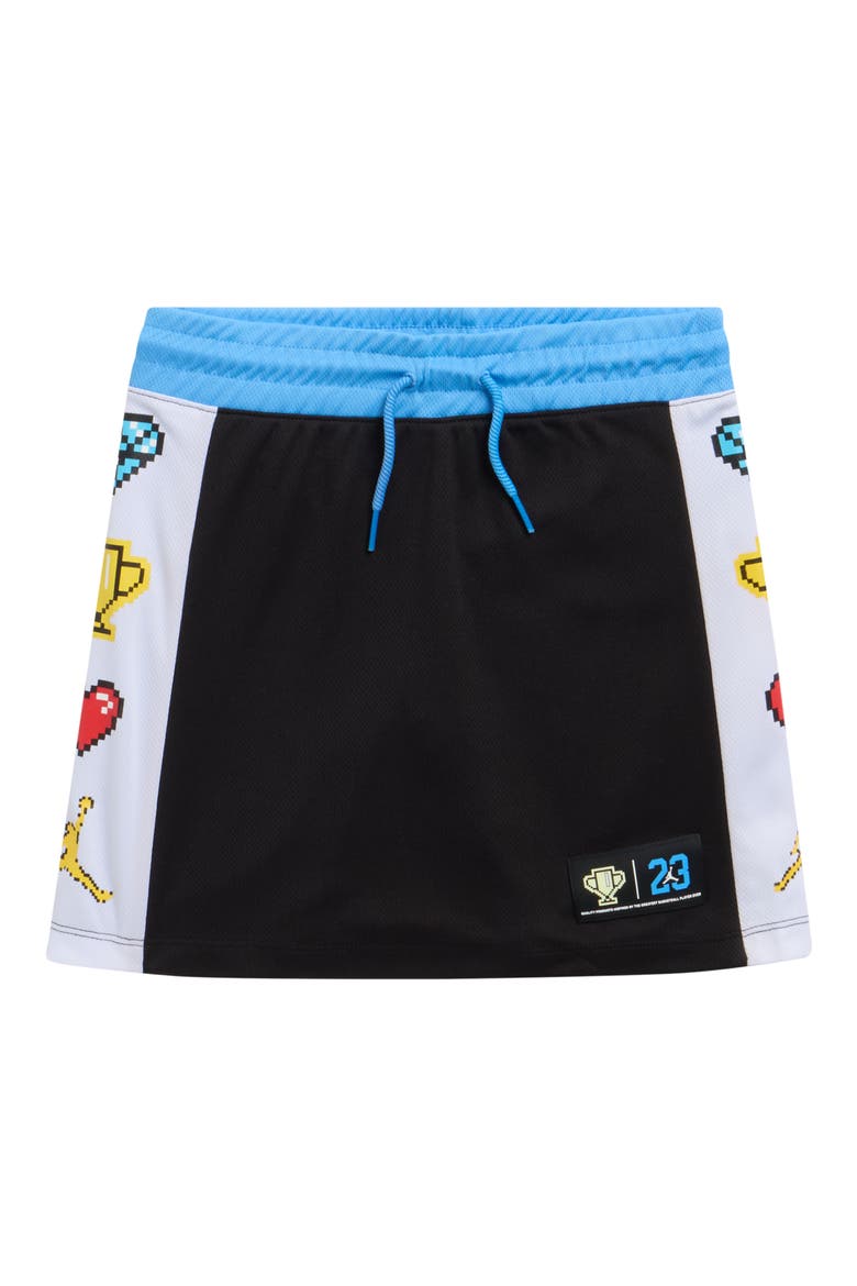 Kids' Emoji Skort, Main, color, BLACK