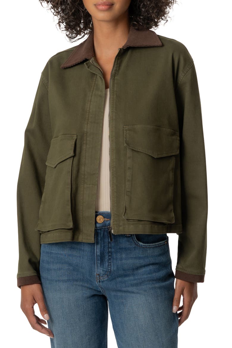 Palmer Corduroy Collar Jacket, Main, color, TUSCAN GROVE
