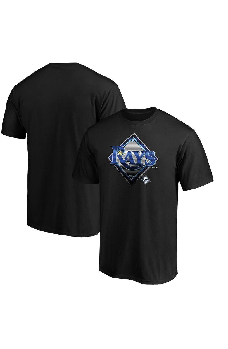 FANATICS Men's Fanatics Branded Black Tampa Bay Rays Midnight Mascot Team Logo T-Shirt, Alternate, color, 