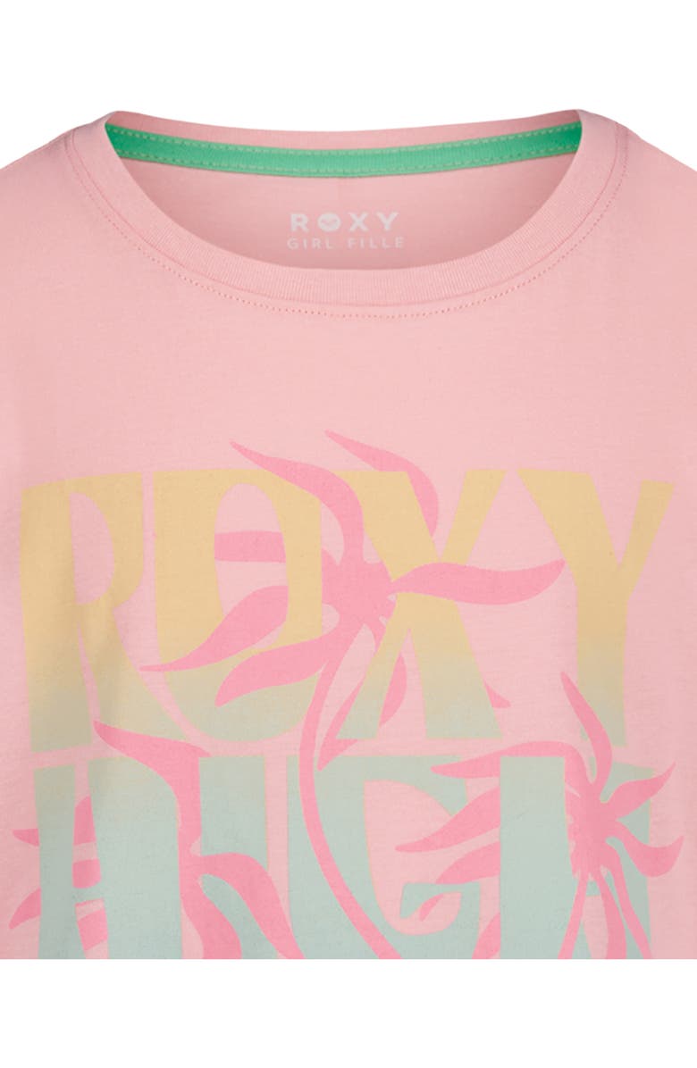 Roxy Kids' High Tide Oversize Cotton Graphic T-Shirt, Alternate, color, Quartz Pink