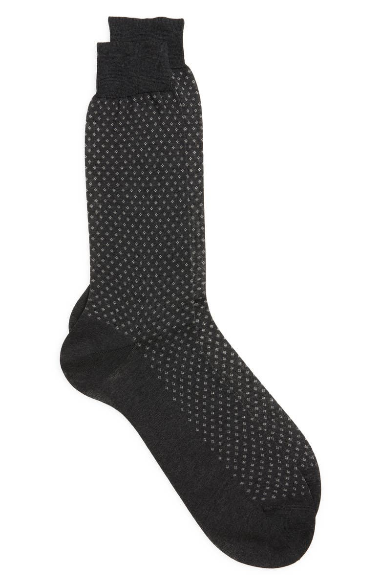 Canali Micropattern Dress Socks, Main, color, 