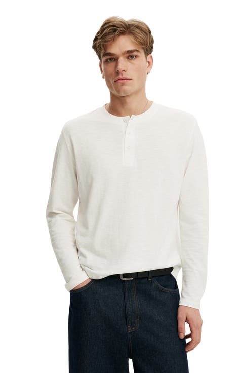 Men's Fitted Henley Long Sleeve T-Shirt