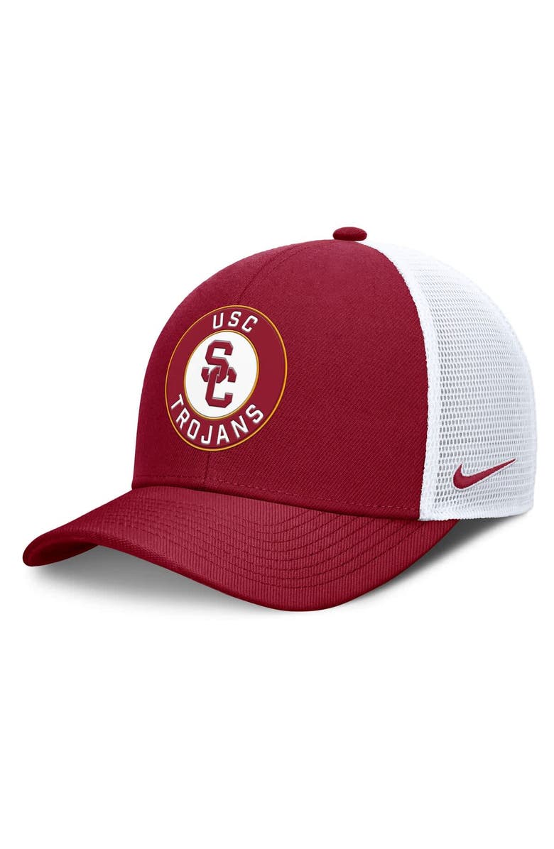 Nike Men's Nike Cardinal/White USC Trojans Rise Primetime Performance Trucker Adjustable Hat, Main, color, Cardinal