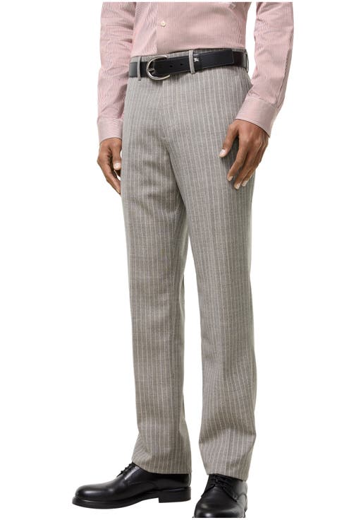 Pinstriped Wool Sloane Tailored Trousers
