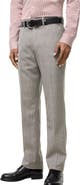 Burberry Check Wool Linen Blend Sloane Tailored Trousers