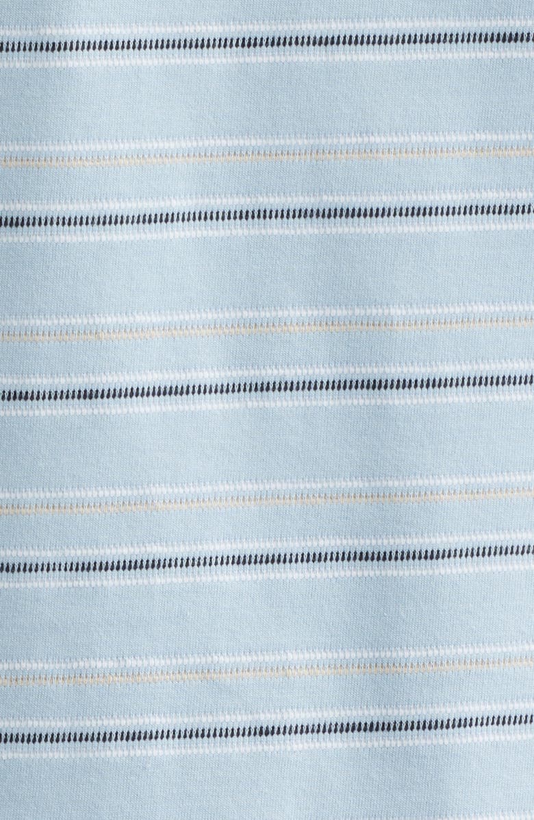 Daniel Buchler Washed Stripe Crewneck Lounge T-Shirt, Alternate, color, Sky Stripe