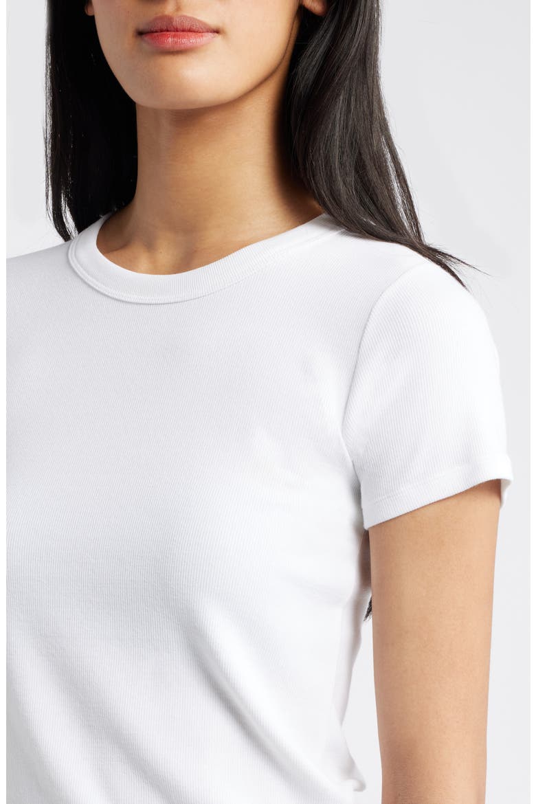 Perfect Crewneck Rib Top, Alternate, color, PAPER WHITE