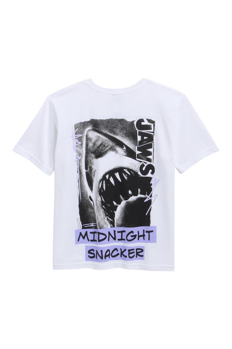 Kids' Jaws Midnight Snacker Cotton Graphic T-Shirt, Alternate, color, WHITE