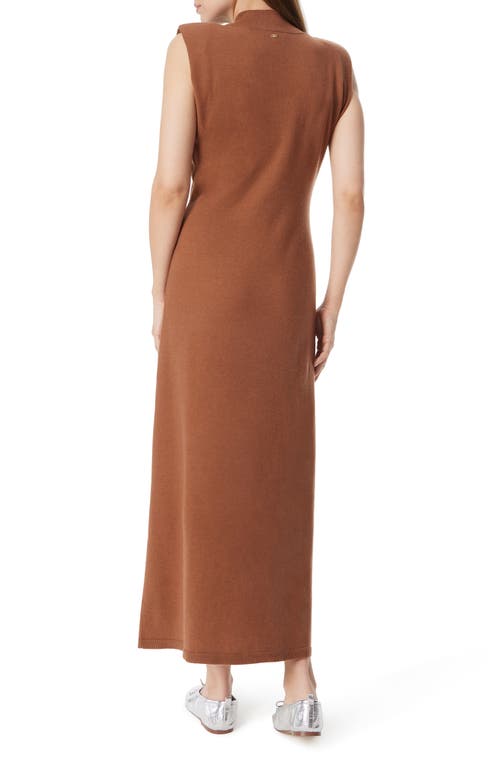 Shop Sam Edelman Jane Mock Neck Maxi Sweater Dress In Rawhide