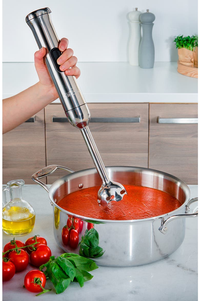 Cordless Rechargeable Immersion Blender, Alternate, color, STAINLESS