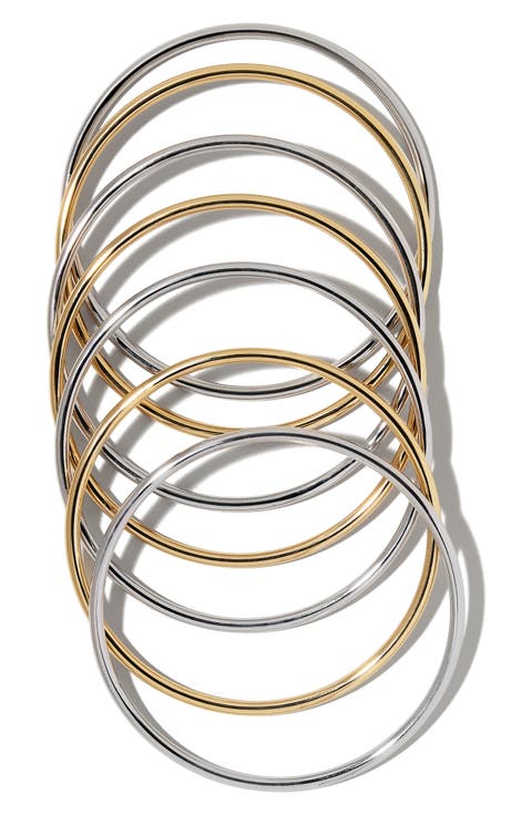 Set of 7 Mixed Metal Bangles (Nordstrom Exclusive)