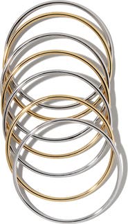Jennifer Fisher Set of 7 Mixed Metal Bangles