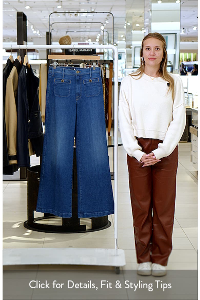 The Stashed Hustler Roller Patch Flare Leg Jeans (Women) | Nordstrom