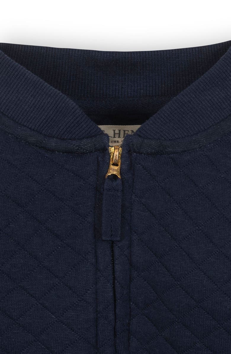 Hope & Henry Kids' Quilted Zip-Up Bomber Jacket, Alternate, color, Navy Quilted