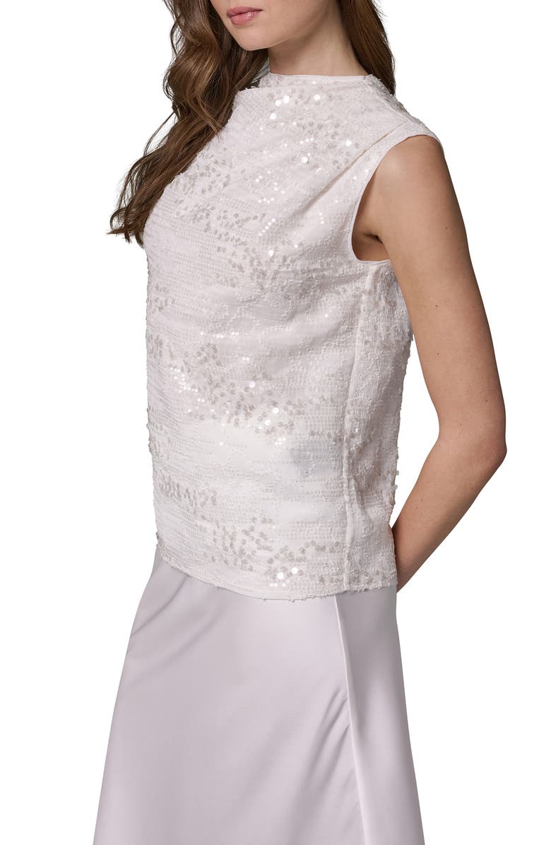 Donna Karan New York Sequin Sleeveless Top, Alternate, color, 