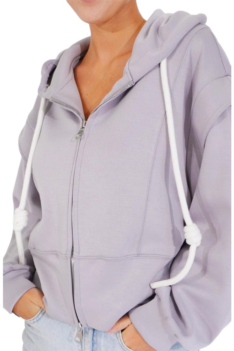No Ordinary Love Zip Hoodie, Alternate, color, Grey Marle