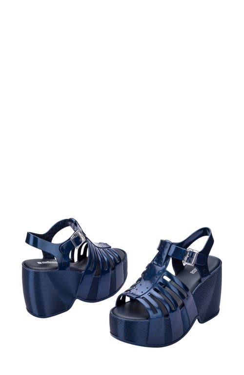 Melissa Station 79 Platform Sandal In Pearly Blue