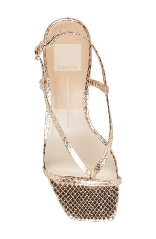Dolce Vita Women's Laury Strappy Kitten-heel Dress Sandals In Champagne