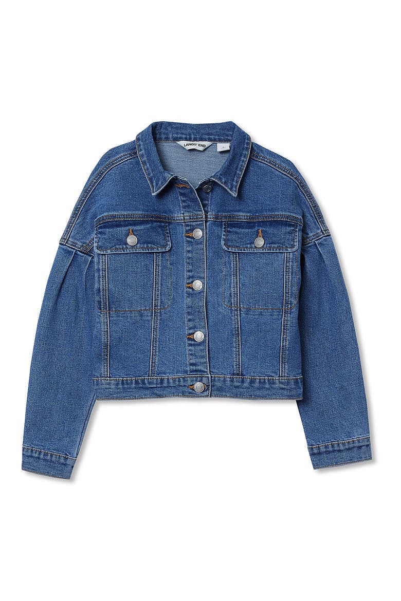 Girls Denim Jacket, Alternate, color, Bay Blue Wash