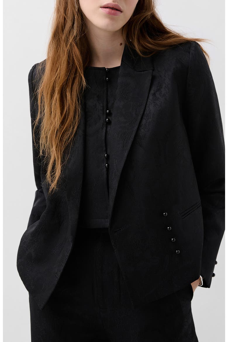 Jac Asian Blazer, Main, color, Black