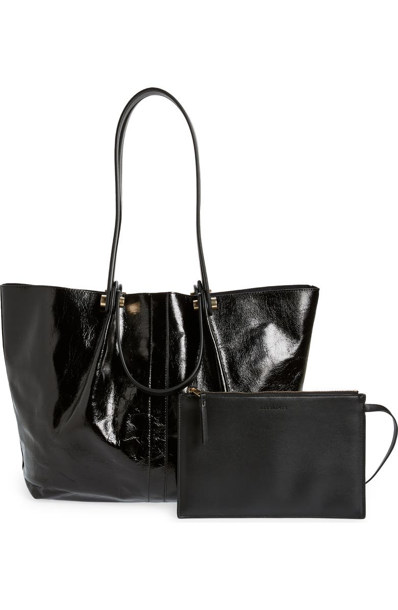 AllSaints Allington Leather Tote, Alternate, color,