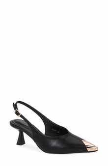 BERNESS Vianna Cap Toe Slingback Pump