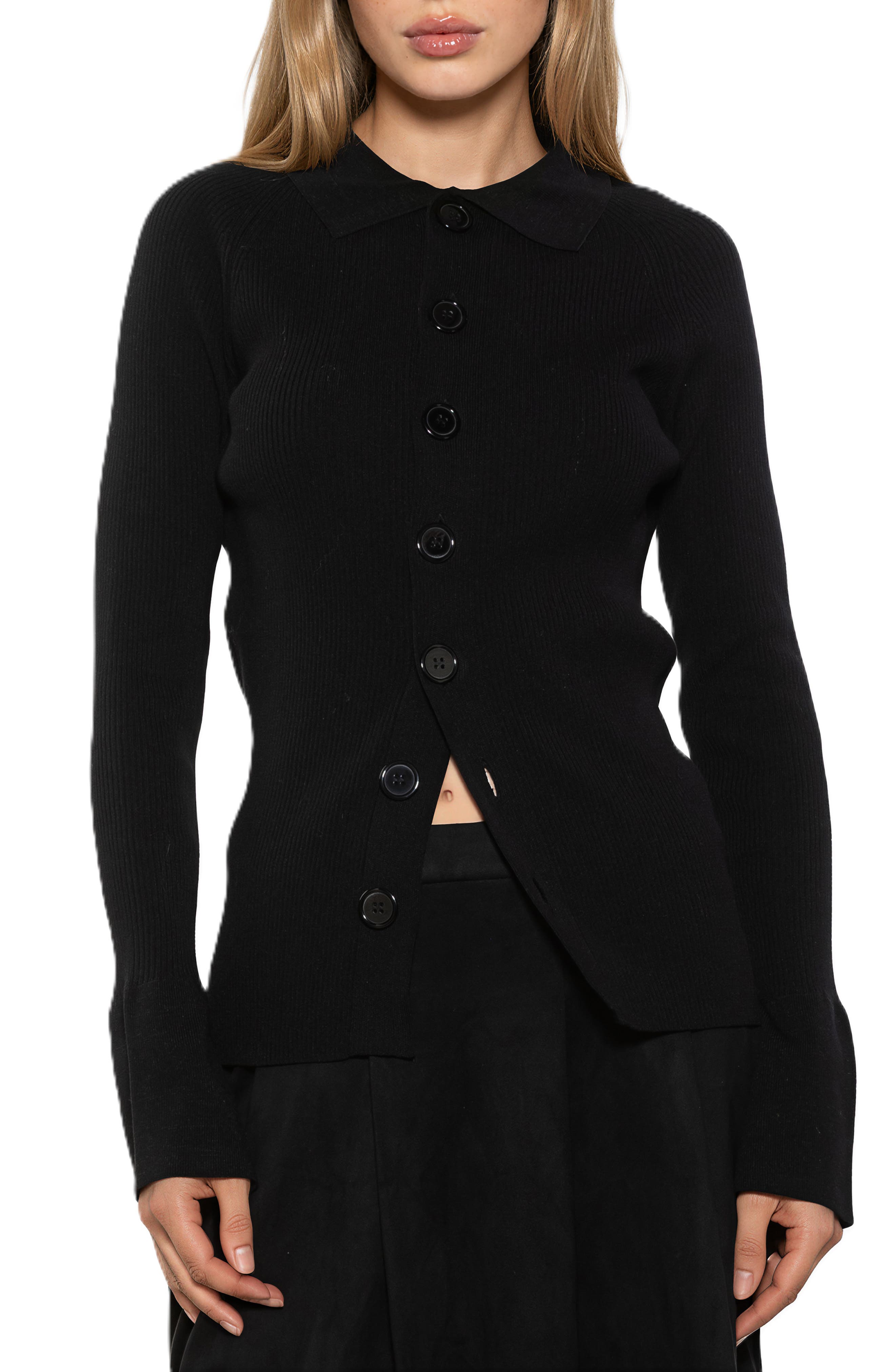Beatrice Button-Down Long Sleeve Cardigan