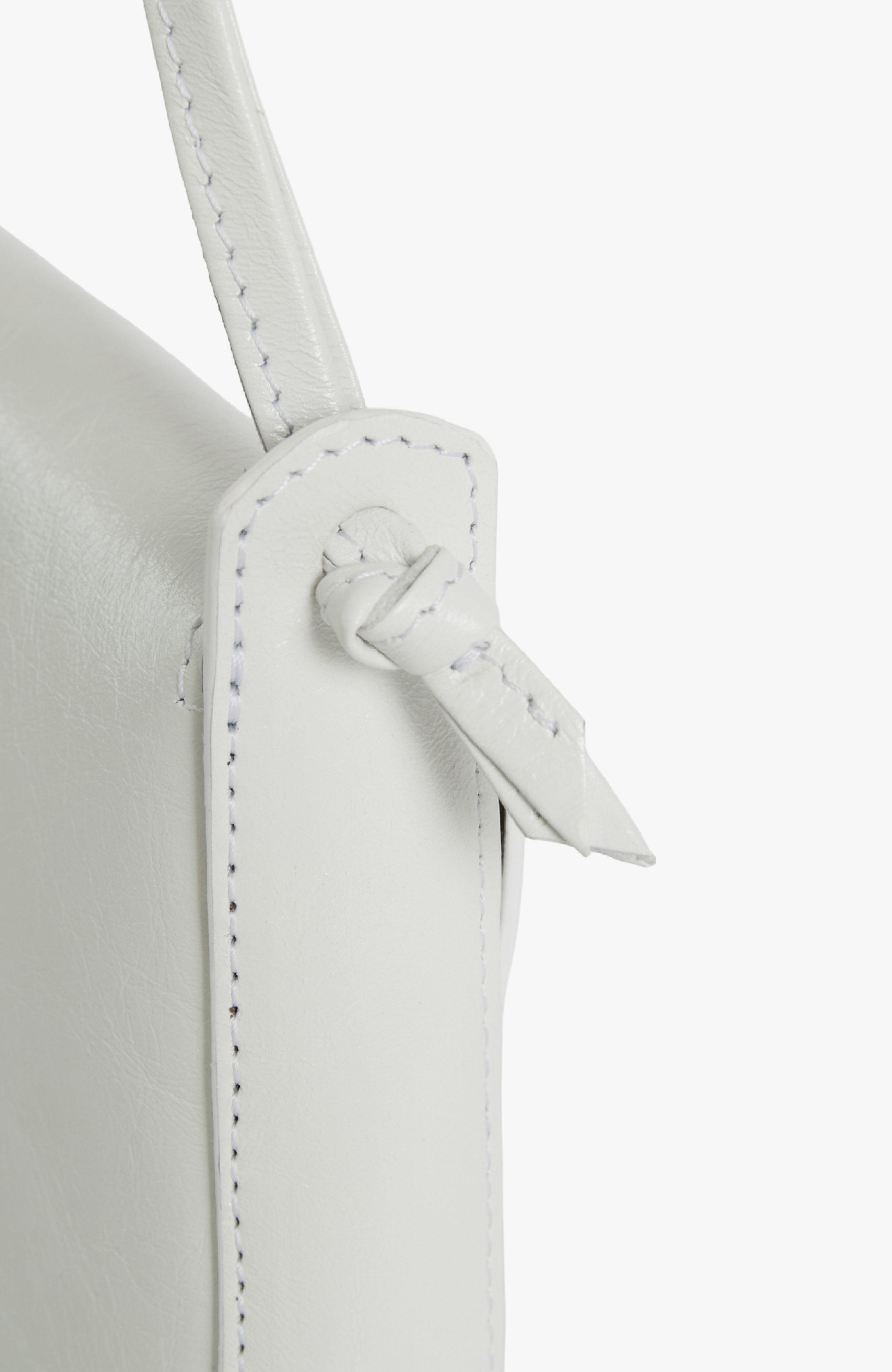 Juliette Leather Shoulder Bag, Alternate, color, White