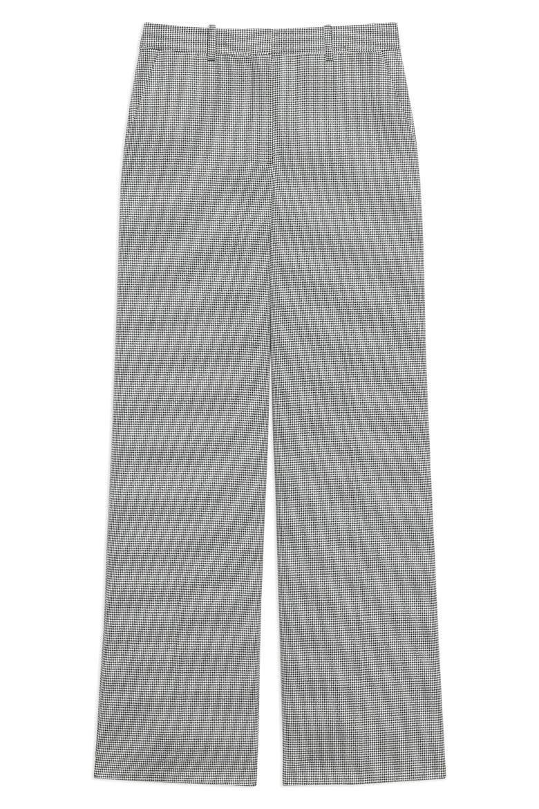 Plaid Wide Leg Wool Blend Pants, Alternate, color, BLACK MULTI