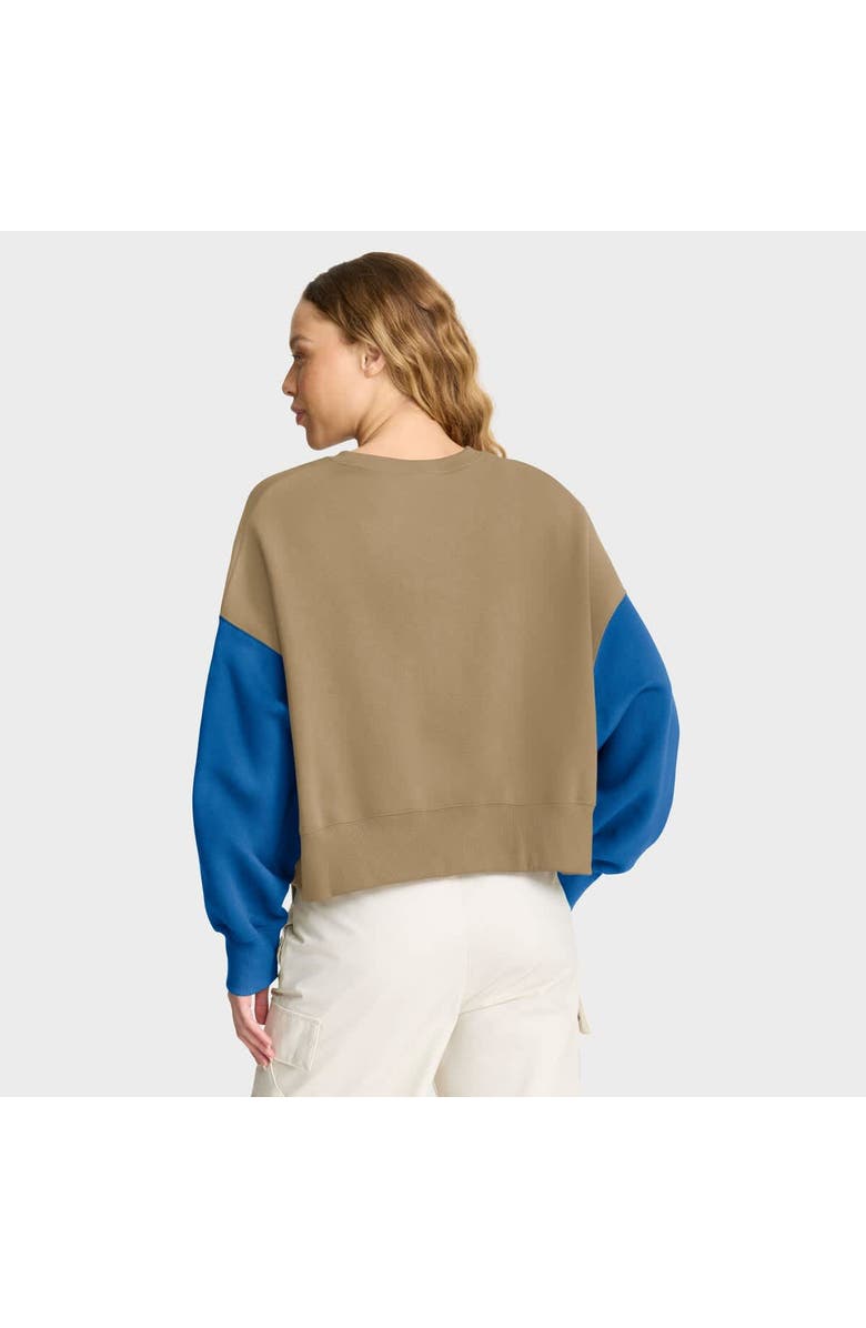 Nike Women's Nike Tan Detroit Lions Oversized Rewind Pullover Sweatshirt, Alternate, color, Tan