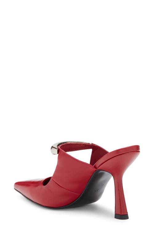 Jeffrey Campbell Mindful Pointed Toe Pump In Red Silver