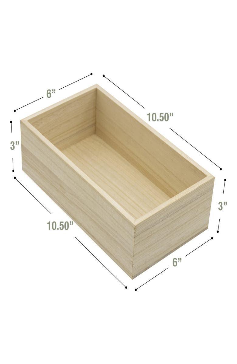SORBUS Set of 4 Wood Crates, Alternate, color, Natural