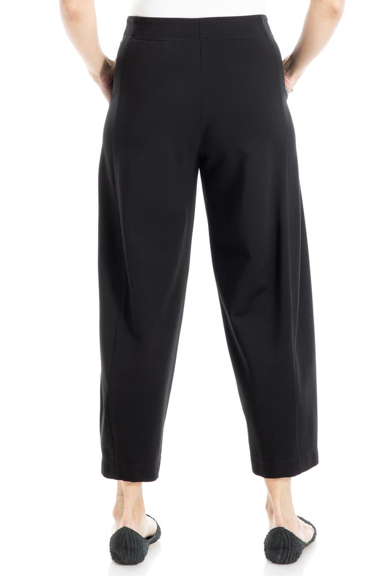 Ponte Barrel Pants, Alternate, color, BLACK-BLACK