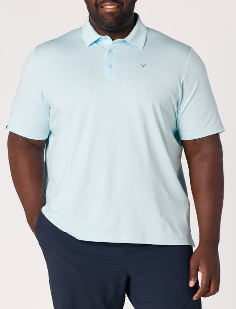 Big & Tall Heathered Jacquard Polo Shirt