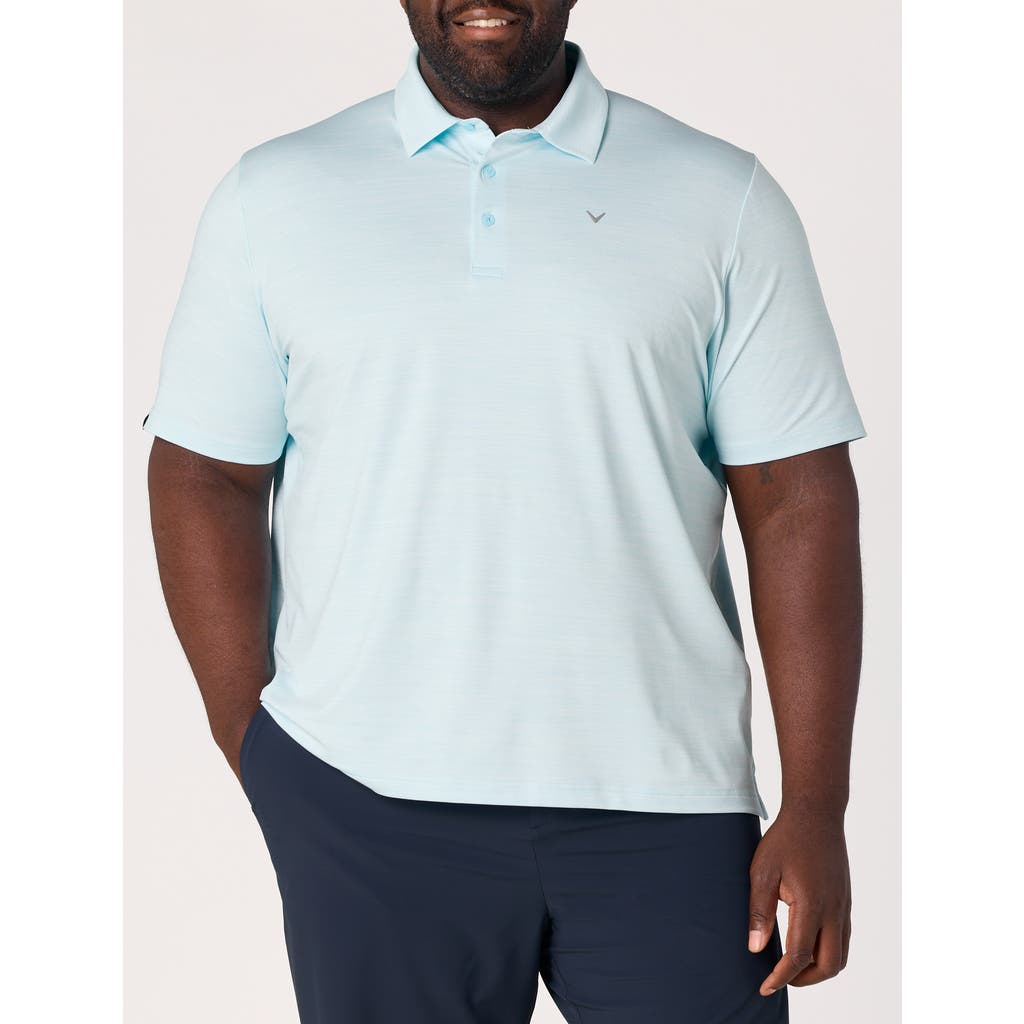 Callaway Big & Tall Heathered Jacquard Polo Shirt In Atomizer Heather