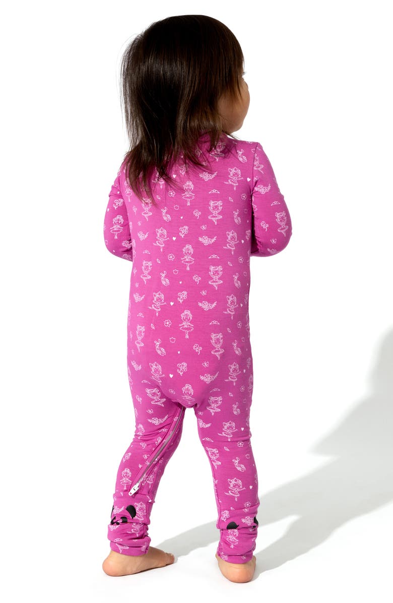 Bellabu Bear Ballerina Convertible Footie, Alternate, color, 