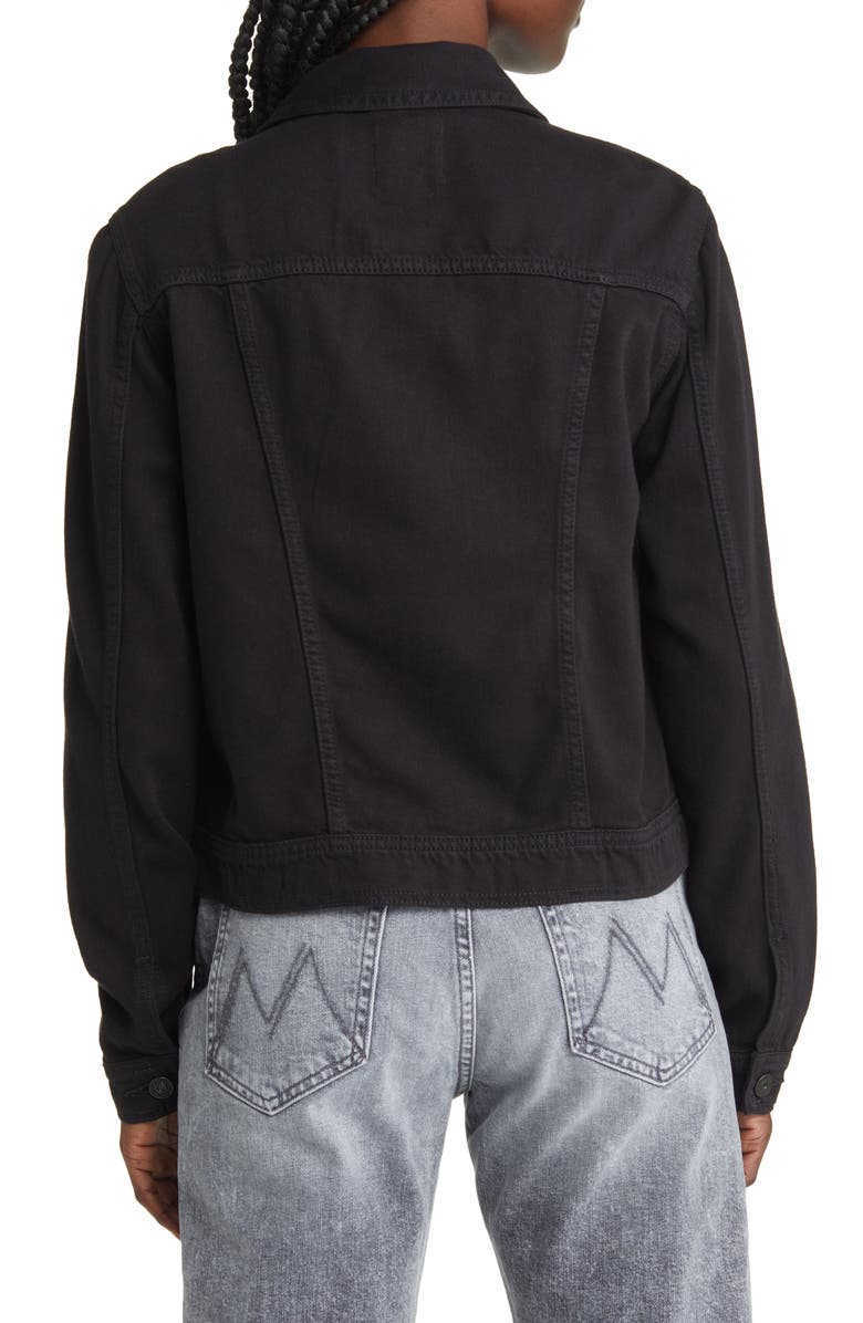 HIDDEN JEANS Fitted Denim Trucker Jacket, Alternate, color, Black