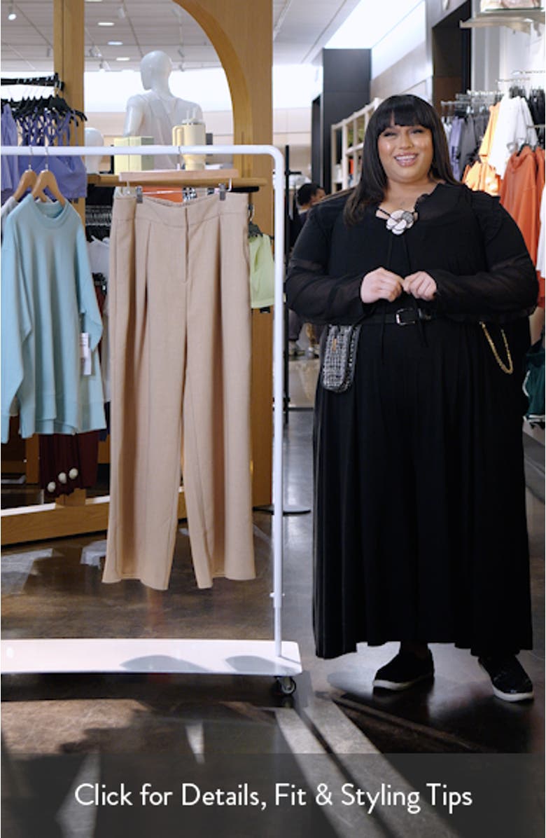 Tori Front Pleat Wide Leg Pants, sales video thumbnail