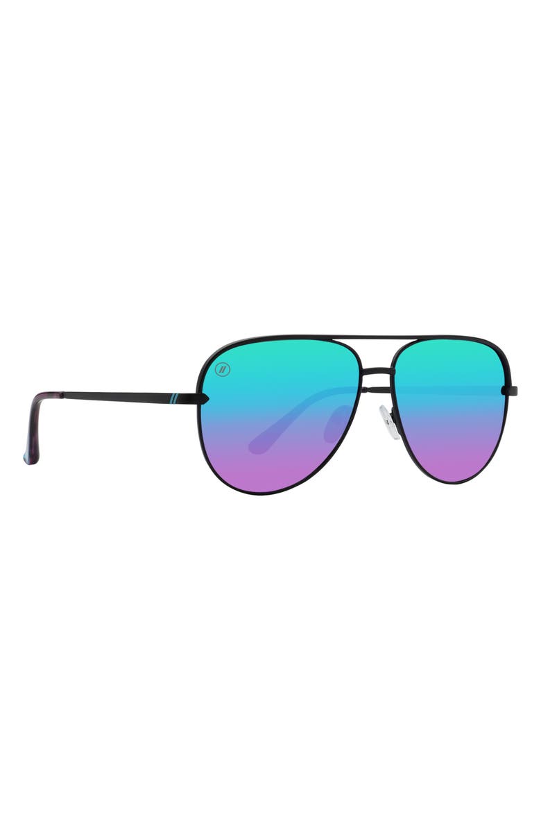 Blenders Eyewear 60.5mm Shadow Polarized Aviator Sunglasses, Alternate, color, Flying Pretty