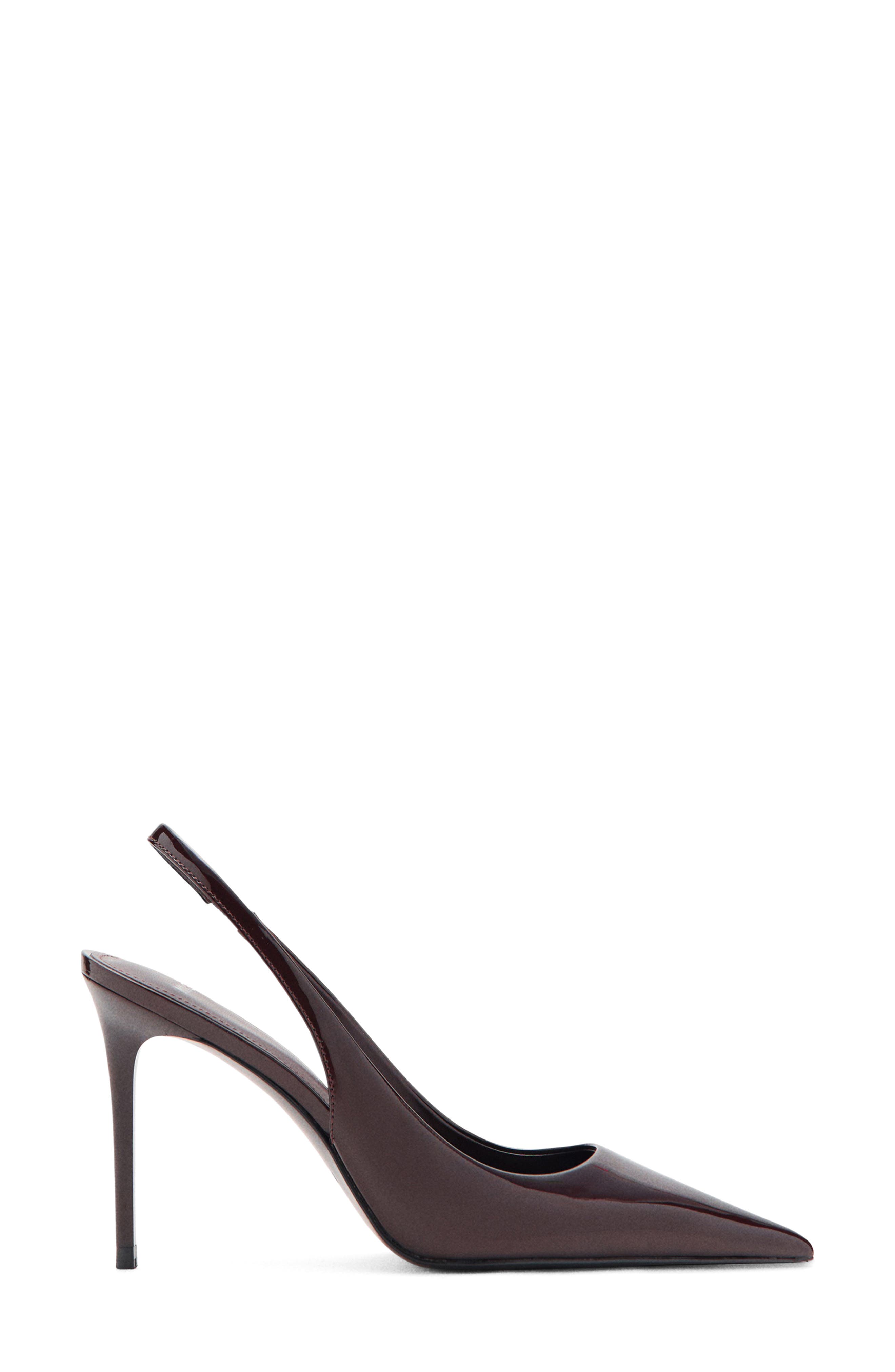 Mica Pointed Toe Slingback Pump, Alternate, color, BURGUNDY