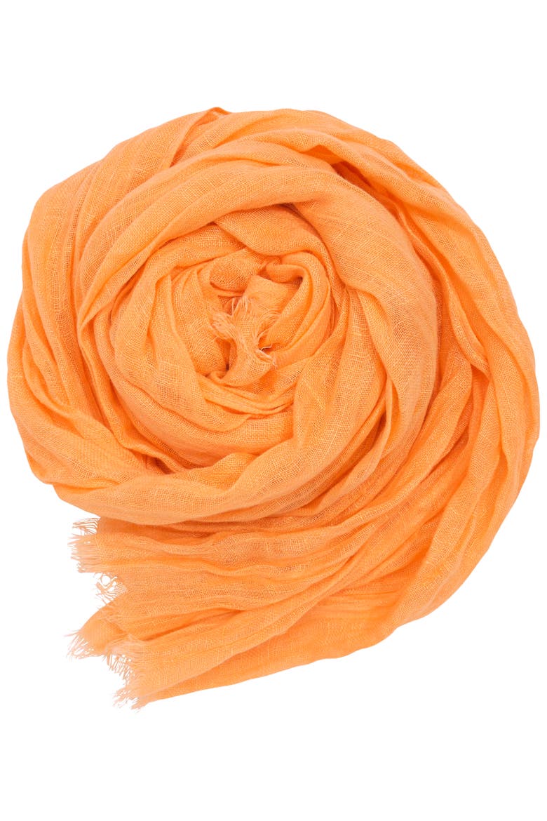 Linen Scarf, Alternate, color, Poppy