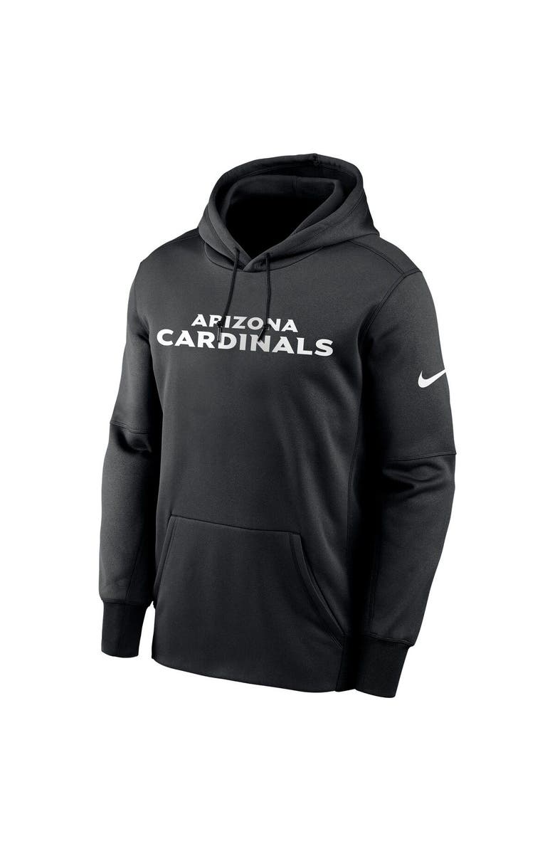 Nike Men's Nike Black Arizona Cardinals Fan Gear Wordmark Performance Pullover Hoodie, Alternate, color, Black