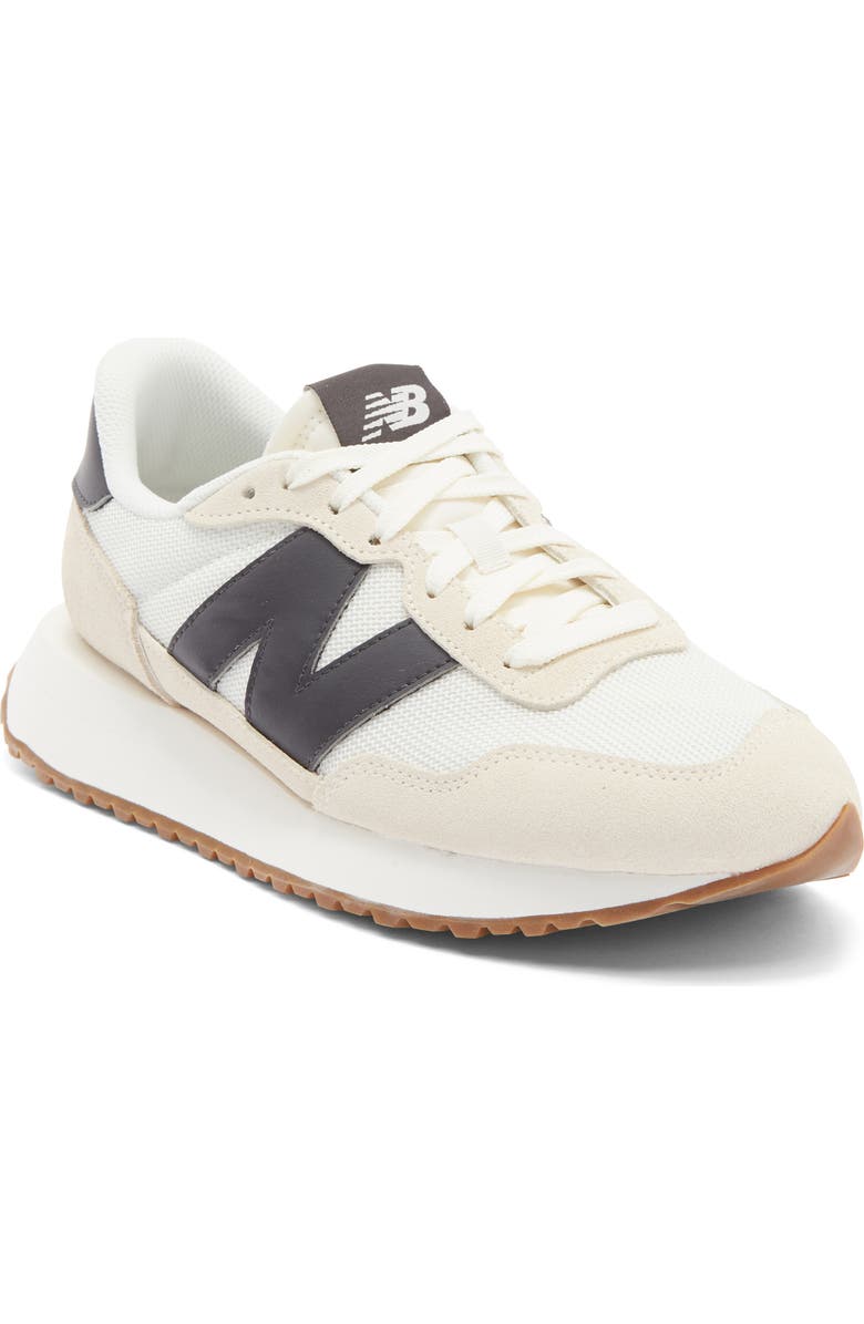 New Balance 237 Sneaker, Main, color, Sea Salt/ Black Cement