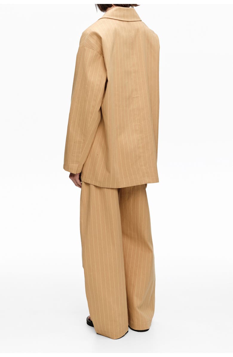 Bimba y Lola Double-Breasted Tailored Jacket, Alternate, color, Ochre